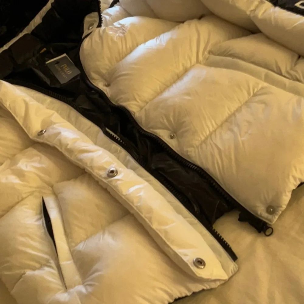 POLO RALPH LAUREN BIG PONY WOMEN’S LOGO DOWN PUFFER HOODIE JACKET /SIZE MEDIUM - Picture 6 of 16